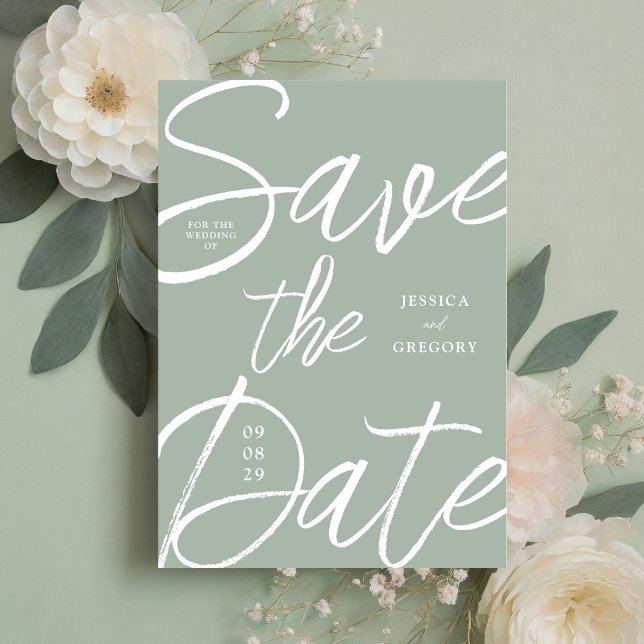 Moderne, fette Schriftzeichen Save The Date (Von Creator hochgeladen)