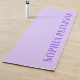 Moderne fette Typografie Lilac Minimalistisch Cust Yogamatte