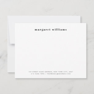 Moderne fette Typografie Name Büro Mitteilungskarte