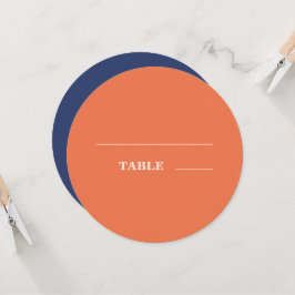 Moderne fette Typografie Wedding Navy Blue Orange