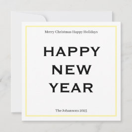 Moderne, fette Weihnachtskarte | Benutzerdefiniert Feiertagskarte