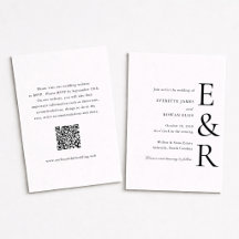 Moderne, fettgedruckte, minimalistische QR-Code-Ho