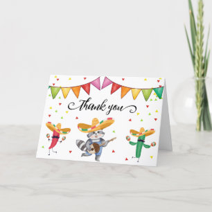 Moderne Fiesta Taco 'Bout A Baby Cactus Baby Showe Dankeskarte