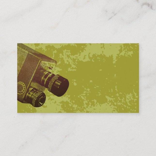 moderne Film-Visitenkarteschablone Visitenkarte (Vorderseite)