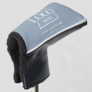 Moderne Firmenlogo Geschäft Blau Gebrandet Golf Headcover
