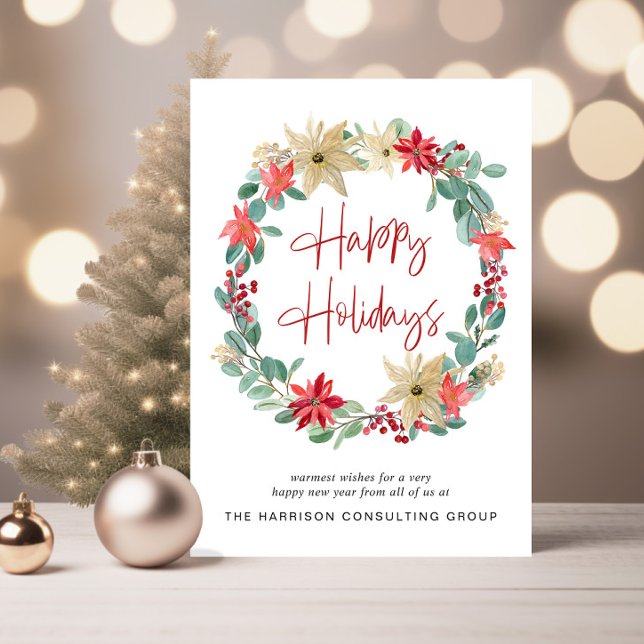 Moderne Firmenlogos Weihnachten im Unternehmen (Spread the joy of the season and strengthen business relationships with our elegant holiday card)