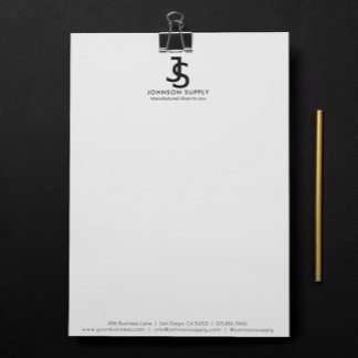 Moderne Firmenmonogramm-Logo für Unternehmen mit i Briefbogen