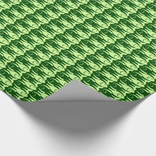 Moderne Fische der Mitte des Jahrhunderts, Limon Geschenkpapier