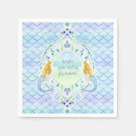 Moderne Fish Scale Meerjungfrau Kinderdusche Wasse Serviette