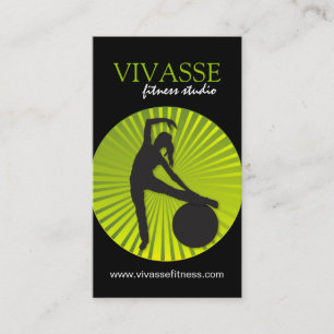 Moderne Fitness-Lehrer-Geschäfts-Karten Visitenkarte