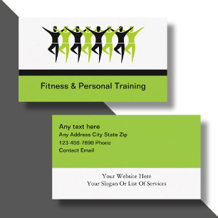 Moderne Fitness- & Personal Trainer Neu Visitenkarte