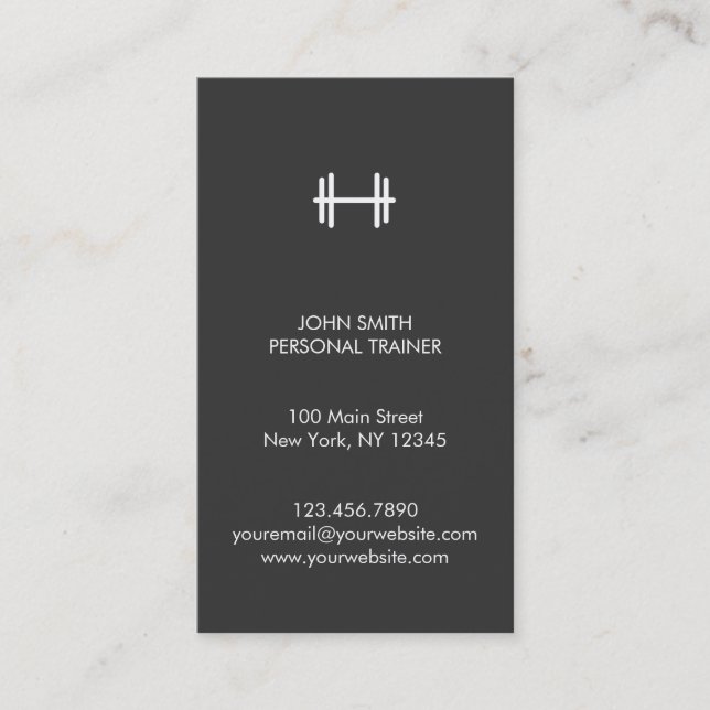 Moderne Fitness/persönliche Visitenkarte (Vorderseite)