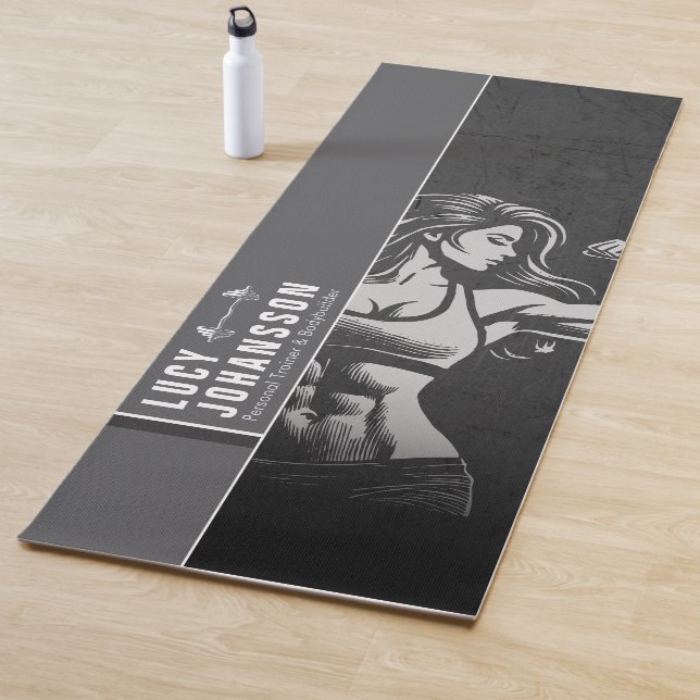 Moderne Fitness Trainer Bodybuilding Gym Instructo Yogamatte (Beispiel)