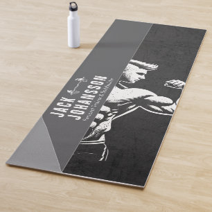 Moderne Fitness Trainer Bodybuilding Gym Instructo Yogamatte