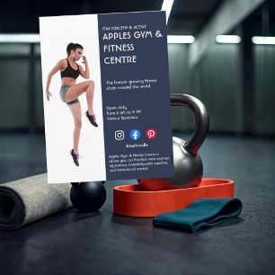 Moderne Fitness-Werbebild-Marketing-Design Postkarte