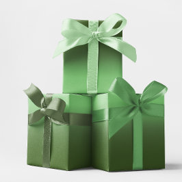 Moderne Fläche und grüner Wald Geschenkpapier Set