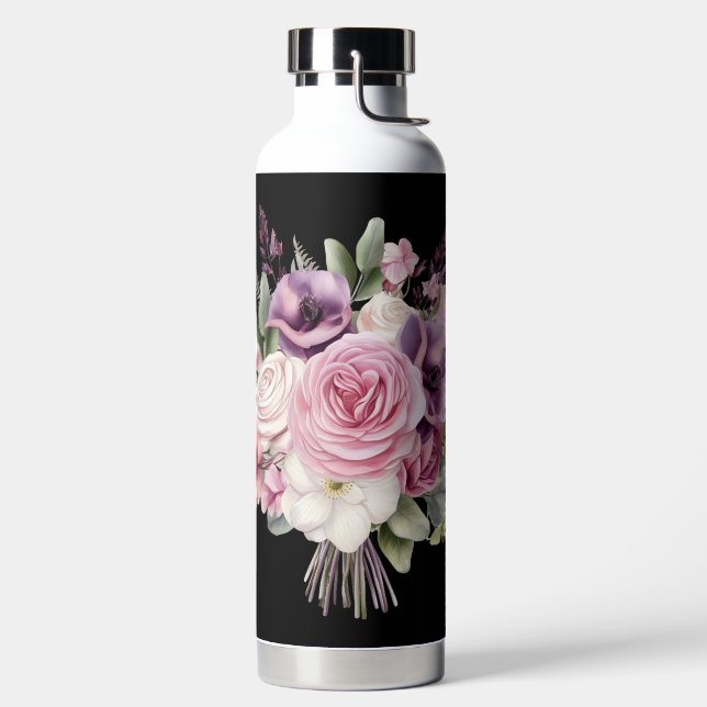 Moderne Flasche mit Blumengetränk nach Maß (links)