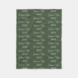 Moderne Fleece Personalisiert Name Baby Blanket
