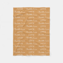 Moderne Fleece Personalisiert Name Baby Blanket