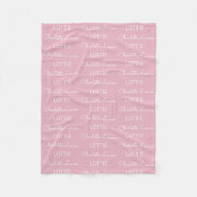 Moderne Fleece Personalisiert Name Baby Blanket