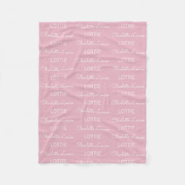 Moderne Fleece Personalisiert Name Baby Blanket