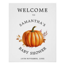 Moderne Floral Fall Babydusche