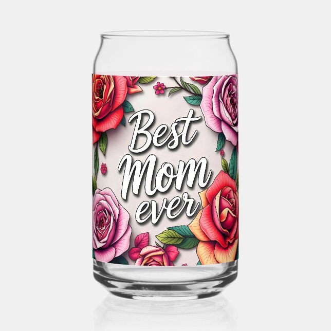Moderne floral luxuriöse Geschenksammlung Dosenglas (Vorderseite)