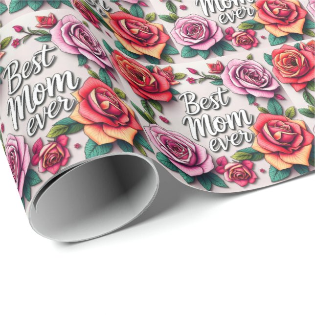 Moderne floral luxuriöse Geschenksammlung Geschenkpapier (Rolleneckpunkt)