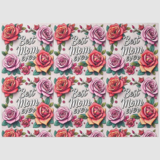 Moderne floral luxuriöse Geschenksammlung Seidenpapier (Vorderseite)
