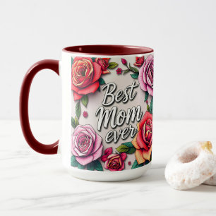 Moderne floral luxuriöse Geschenksammlung Tasse