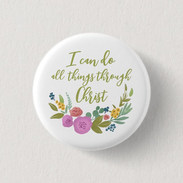 Moderne Floralbibliotheken - Philippinen 4:13 Scha Button (Vorderseite)
