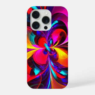 Moderne florale abstrakte Kunst Rot Blau Muster #0 iPhone 15 Pro Hülle