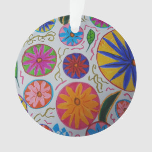 Moderne florale Akrylverzierung Ornament