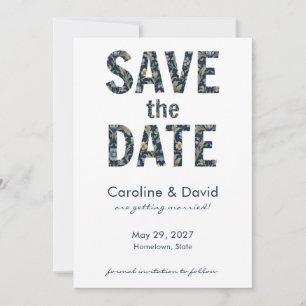 Moderne Florale Art Nouveau Moderne Einfache Hochz Save The Date
