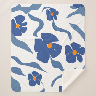 Moderne florale Ästhetik Küsten Sommer Sherpadecke