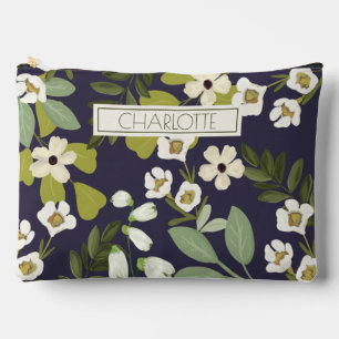 Moderne Florale Gestaltung mit anpassbarem Hinterg Zubehörtasche