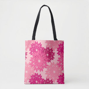 Moderne florale Kimono Print, Coral Pink Tasche