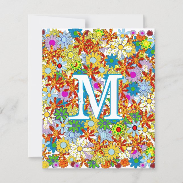 Moderne florale Muster Bright Colors (Vorderseite)
