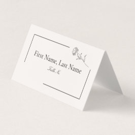 Moderne, florale Tischkarten