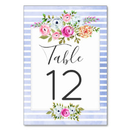 Moderne florale Tischnummer
