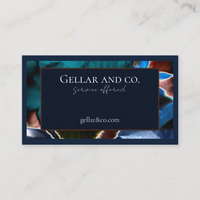 Moderne florale Visitenkarte (Vorderseite)