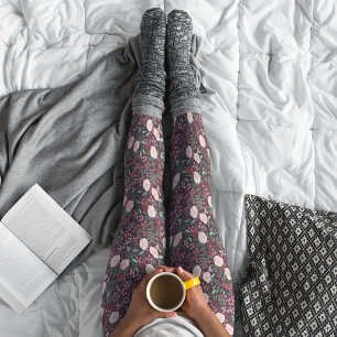Moderne Floralmuster Weihnachtsfeiertage  Leggings