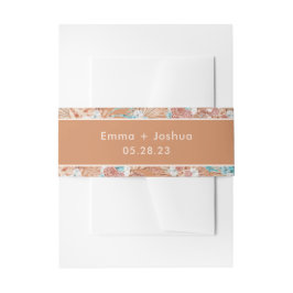 Moderne Florenz Terracotta Wedding Einladungsbanderole