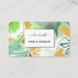 Moderne flüssige Acrylkunde Visitenkarte