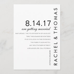 Moderne Foliohochzeits-Einladung Einladung