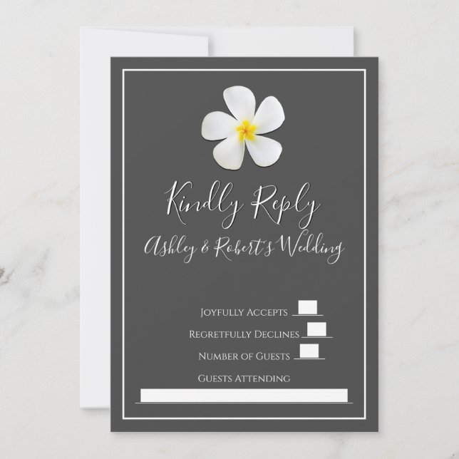 Moderne formale Klassik, weiß auf dunkelgrau, UAWG Einladung (Vorderseite)