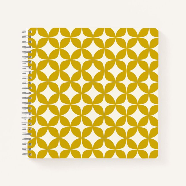 Moderne Formen aus dem Mittelalter in Mustard Yell Notizbuch (Vorderseite)