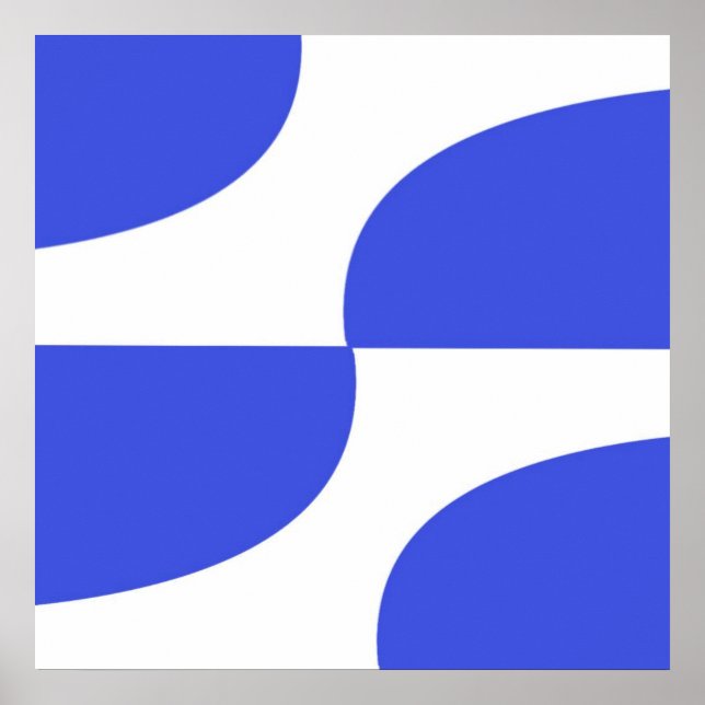 Moderne Formen Design Kunst Poster (Vorne)