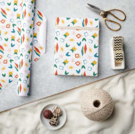 Moderne Formen - Retro-Mod, atomisch, mittelalterl Geschenkpapier