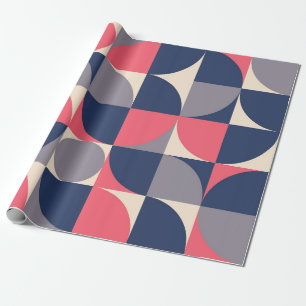 Moderne Formen und geometrische nahtlose Muster in Geschenkpapier